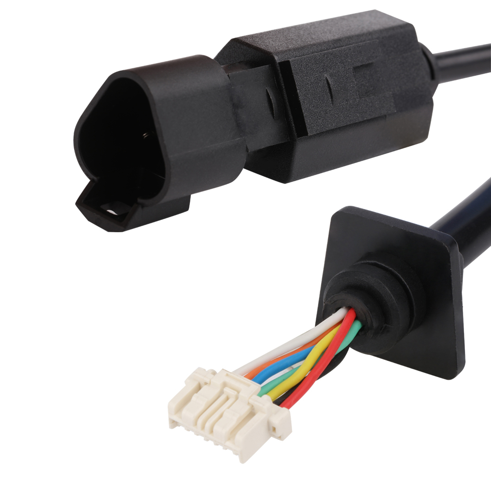 7 X 20AWG BLACK JACKET PVC CABLE HARNESS IP67 Waterproof