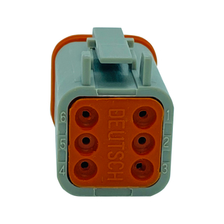 6-way plug connector housing shrink dust lip female plug dt06-8sdt series automobile connector kit