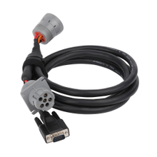 9Pin Type1 Male To 9P Type1 Screw Female Black With D-SUB 15Pin MALE j1939 Deutsch Connector Circular Splitter Cable For Teleinf