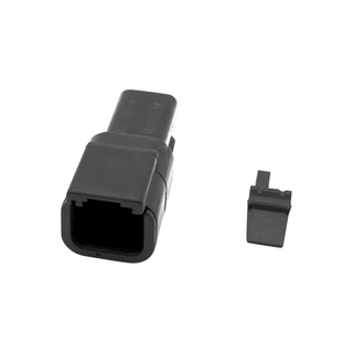 Automobile Connector 2P DTM RECP ASM HIGH TEMP BLACK