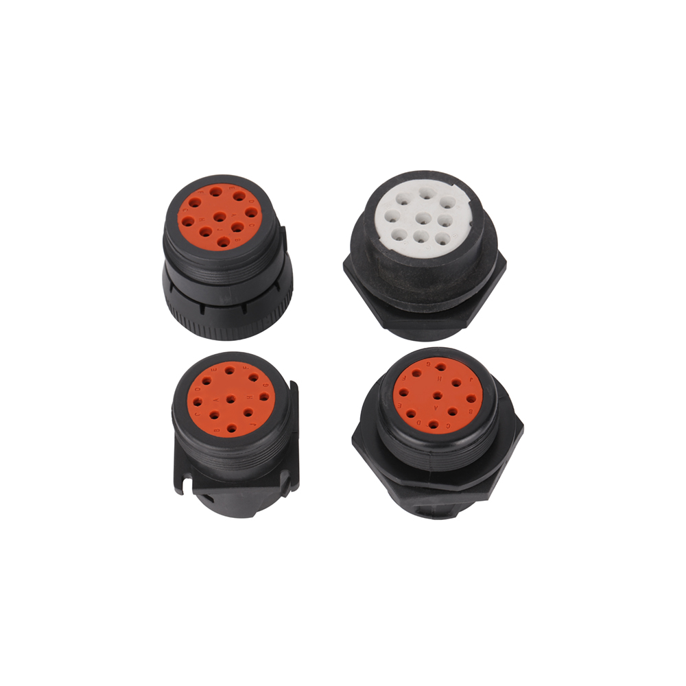 J1939 9Pin Type1 Male Black Connector J1939 Head Type1 9 Pin Deutsch Connector For Manufacture 9-Pin J1939 Cables and Adapters