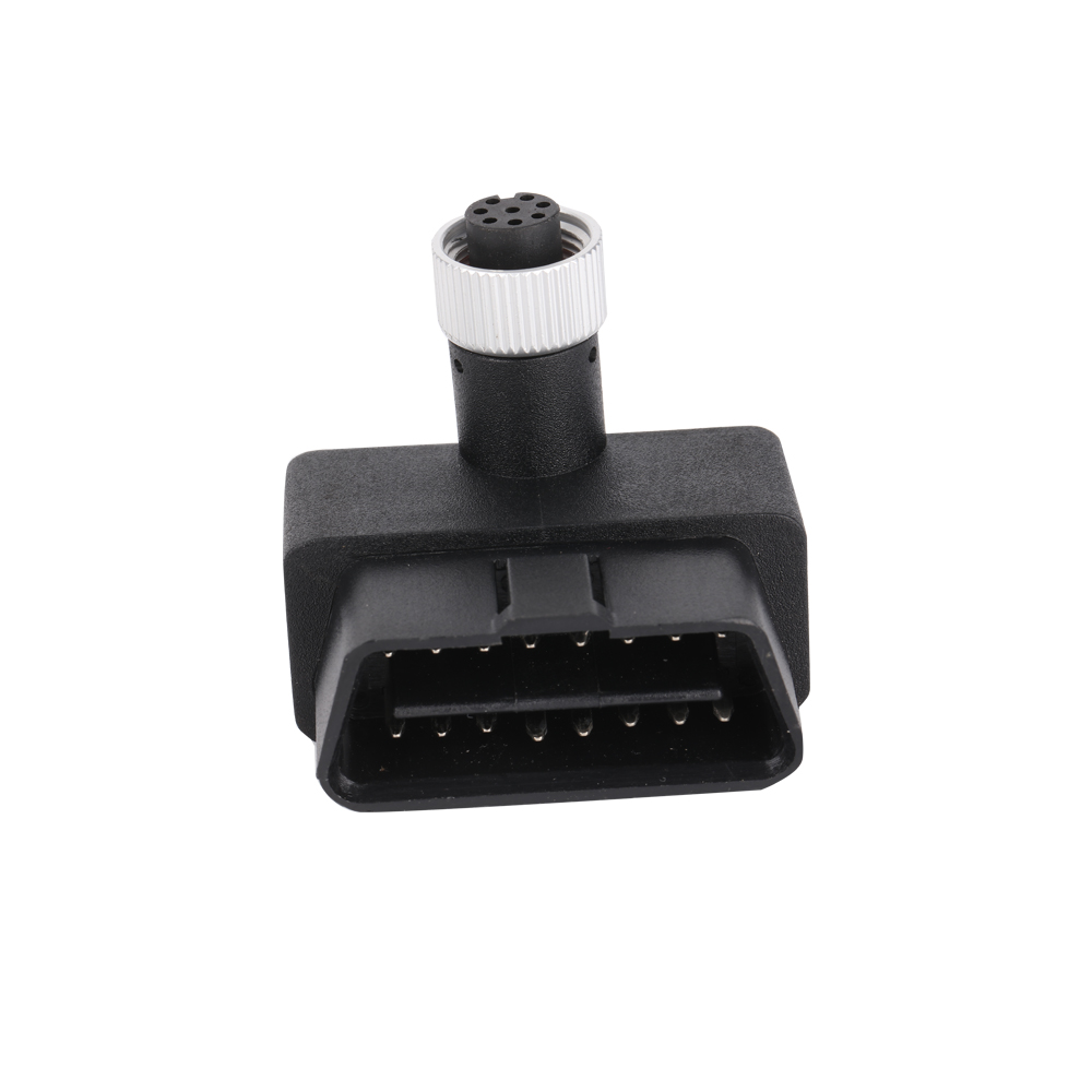 16Pin Male To M12 8Pin Adapter M12 8 Pin Waterproo Fconnector OBDII 16 Pin Adapter For OBD2 Diagnostic Scanner Fault Code Reader