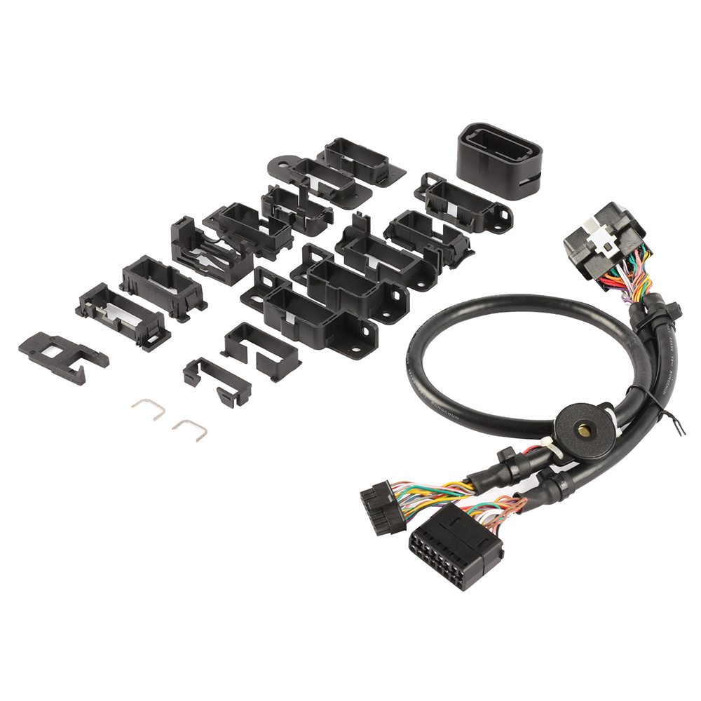 OBDII 16PIN Male to Female KIT Connector With Micro-fit 16Pin Power Connector and Buzzer
