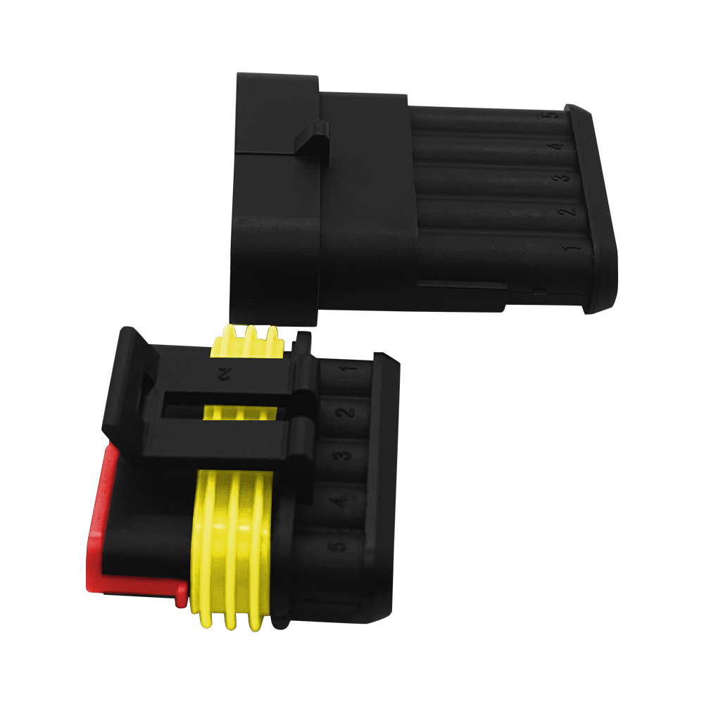 Wire harness connector of HID male and female waterproof connector