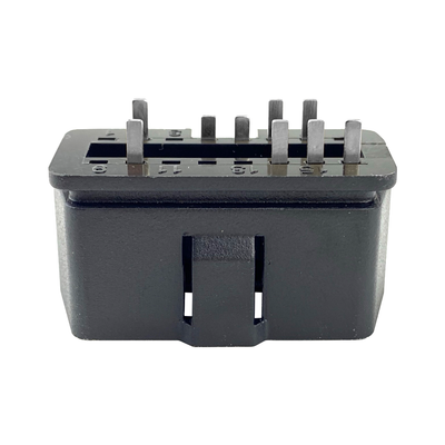 Automobile detector obdii2 black welding plate male and female seat 9pin core for male and female wiring 16 hole plug