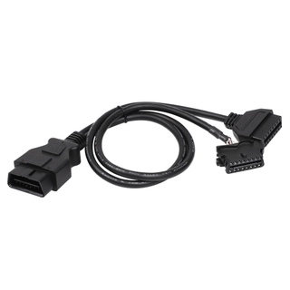 16Pin Male To Female With Fiat Connector OBD 16Pin obd2 Y Cable For OBD2 Diagnostic Scanner Fault Code Reader