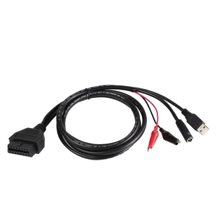 16Pin Female To USB With DC5.5 and Power Clip USB To OBD Power Clip Cable For VGA Interface Diagnostic DIY programming