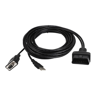 OBDII 16Pin Female To DB9P Female With USB J1962Test OBD2 To DB9P USB Cable For VGA Interface Diagnostic DIY programming