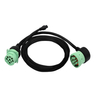 Green 9-pin J 1939 male to -pin J 1939 female can bus cable