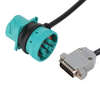 DB15Pin Male To J1939 Type2 Male/Female Sae J1939 9 Pin Adapter Cable For Transport Equipment By Telematics, Fleet Management Or