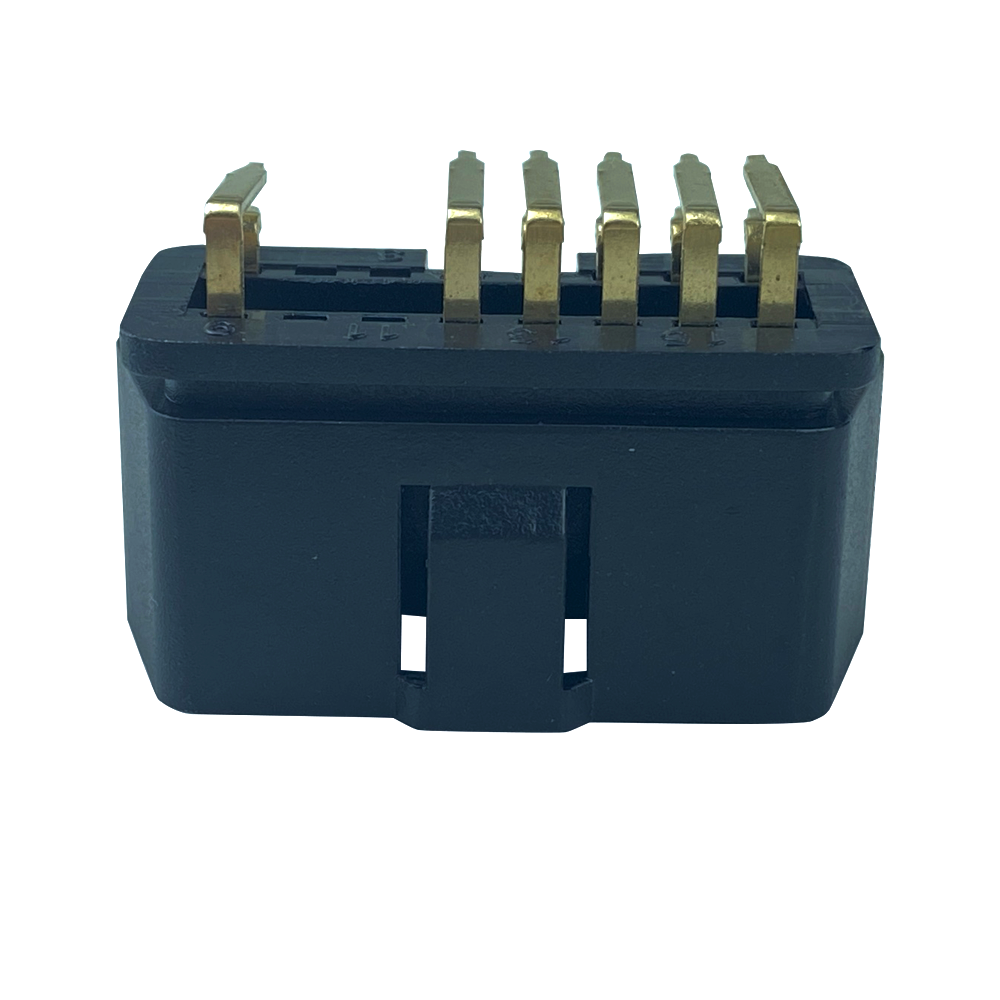 OBD2 male 90 degree plug 12 pin auto fault diagnosis instrument plug ACC power line step-down line